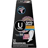 U by Kotex Barely There Thong Pantiliners 50 ea (Pack of 2)
