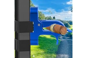 MAGOLFIN Magnetic Cigar Holder for Golf Cart, Aluminum Alloy Golf Cart Cigar Hold 30-80 Rings, Cigar Clip with Strong Magnet, Golf Cart Accessories, Ideal Golf Gifts for Men - Red