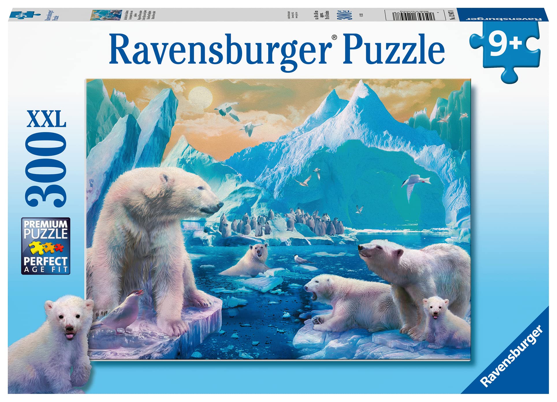 Ravensburger Polar Bear Kingdom 300 piece Jigsaw Puzzle with Extra Large Pieces for Kids age 9 years and up