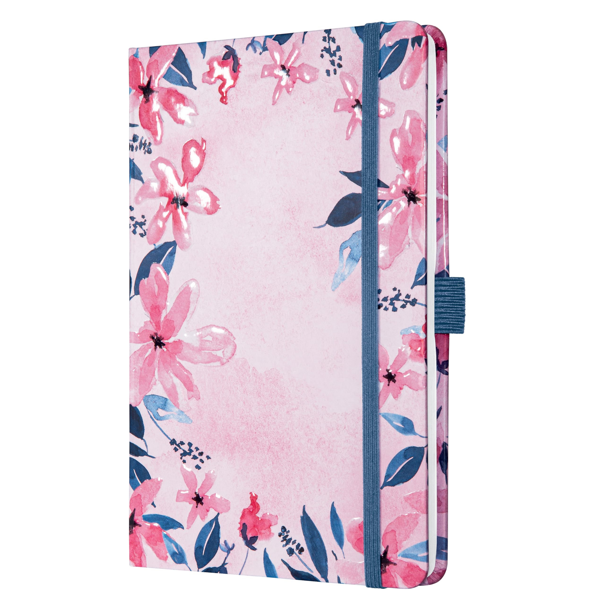 SIGEL JN337 Jolie notebook - Loose Florals Pink - lined - 13,5 x 20,3 cm - hardcover - 174 pages - Pink