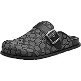 Coach Mens Buckle Clog in Signature Jacquard