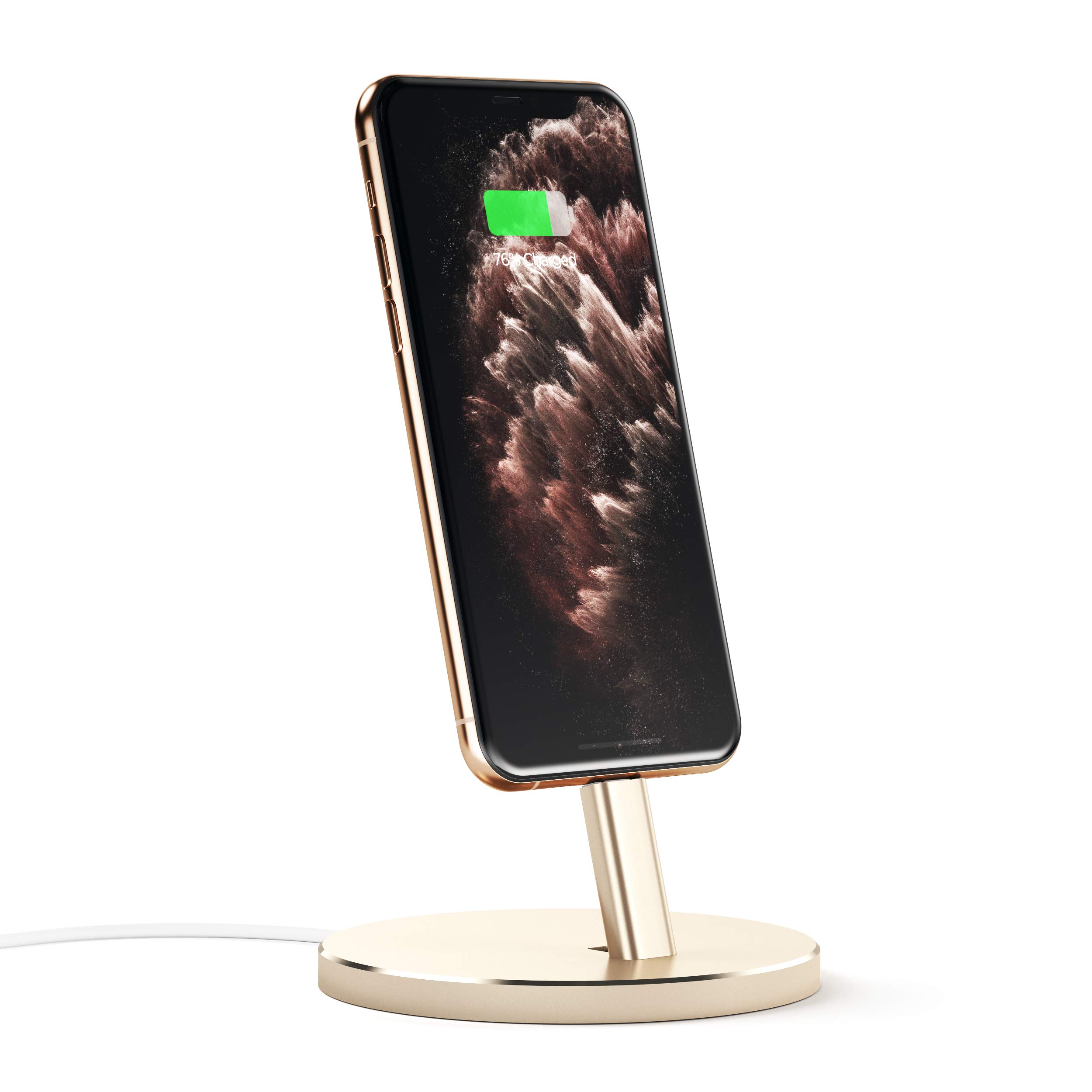 Satechi Aluminum Desktop Smartphone Charging Stand - Compatible with iPhone 12 Max Pro/12 Mini/12 and more (Cable Not Included)