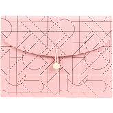 U Brands Modern Pretty Fashion Expandable File Folder, Letter Size, 13 Pockets, Pink