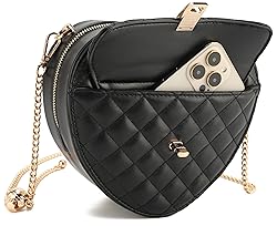 lola mae Heart Shape Satchel Crossbody Purse for