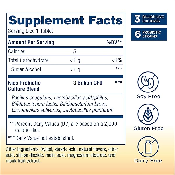 RENEW LIFE KIDS PROBIOTIC GUMMIES, SUPPORTS DIGESTIVE & IMMUNE HEALTH, SOY, DAIRY & GLUTEN FREE, BERRY, 90 CHEWABLE TABLETS