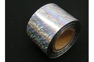 GLEAM FOIL DIY Hot Stamping Holographic foil for Lures and Metal jigs only (Heavy-Rain HPT-MR05) 1.37 inch x 164 feet (35mm x 50M) Murata Kimpaku Co., Ltd.