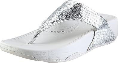 skechers silver flip flops