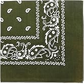 Motique Accessories 22 Inch Cotton Paisley Bandana