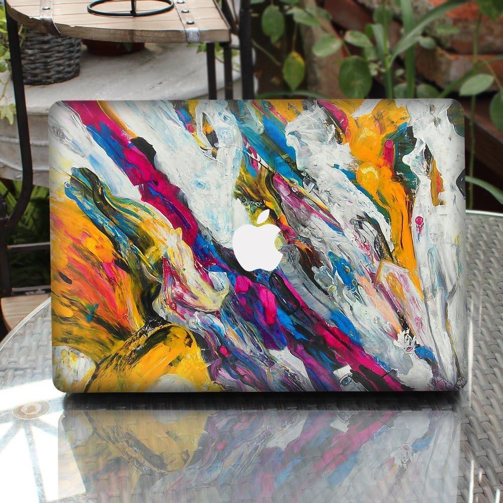 GTNINE MacBook Sticker Oil Paint Pattern Full Set MacBook Vinyl Decal Laptop Skin Removable Sticker for Apple New MacBook Pro 13" with Touch Bar(A1706)
