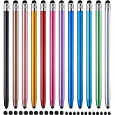 LINFANC 12Pcs Stylus Pen for Touchscreen Stylus Pen for iPad iPhone Android | 2-in-1 High Precision &amp; Sensitivity, Compatible with iPad/iPhone/Android/Smartphones/Tablets/Switch and All Touch Screens