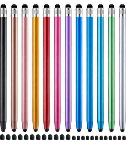 Bolígrafo Para Tablet Con Doble Punta Y Sensor De Presión - Alta Precisión, Compatible Con Pantallas Táctiles, Ideal Para Dibujo, Notas Y Presentaciones