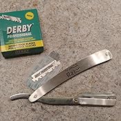 Amazon.com: MACS PROFESSIONAL Barber Straight Edge Razor With 100 Derby ...