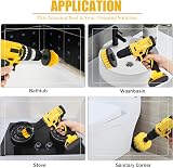 Aongray 4 Pack Drill Brush Set 1/4 Inch Hex Power Scrubber Attachments view 7