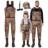 DaddyGoFish Neoprene Chest Waders for Kids and