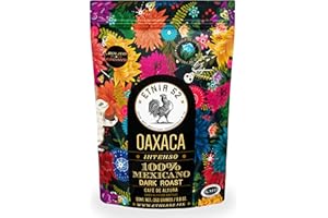 Café Molido de Altura Oaxaca | 250gr | Tostado Oscuro | Cuerpo Extraordinario | Certificación Kosher | 100% Arabica | Notas a Chocolate Oscuro y Aroma Floral Acaramelado | Café Molido Medio | ETNIA 52
