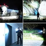 Blukar Rechargeable Flashlight, Ultra Bright LED, 5 Modes, 5000mAh, IP67 view 9