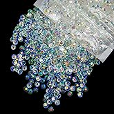 qiipii 10000PCS 2mm Small Transparent White Ab Resin Rhinestones Bulk Flatback SS6 Clear AB Jelly Stones Diamonds Gems Charms for Nails Face Eye Makeup Tumblers Bottles DIY Crafts Shoes Clothes Phones