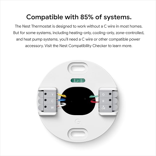 GOOGLE NEST THERMOSTAT – SMART THERMOSTAT FOR HOME – PROGRAMMABLE WIFI THERMOSTAT – SNOW