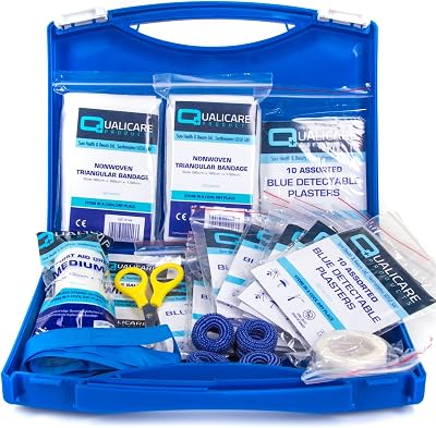 bumbur Catering First Aid Kit Blue Plasters & Dressings Kitchen Safety