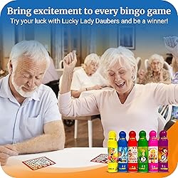 Lucky Lady Bingo Daubers for Adults - 6-Pack