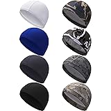 SATINIOR 8 Pieces Cycling Beanie Caps Helmet Liner