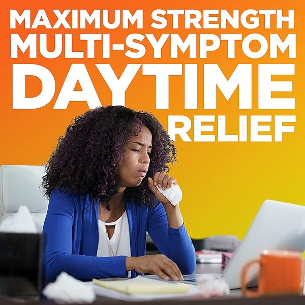 AMAZON BASIC CARE VAPOR ICE DAY AND NIGHT SEVERE COLD AND FLU RELIEF CAPLETS, MAXIMUM STRENGTH MULTI-SYMPTOM MEDICINE FOR COUGH, SORE THROAT, NASAL CONGESTION, 48 COUNT