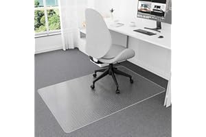 Naturei Chair Mat for Carpet, 40” x 60” Office Floor Mats for Rolling Chairs, Floor Protector Mats, Easy Glide Desk Floor Mat for Low Pile Carpet (Rectangle)