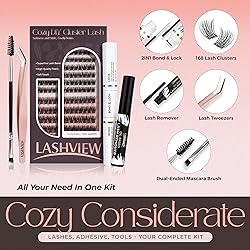 LASHVIEW Lash Cluster Kit, 196 pcs diy eyelash