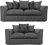 Furnishings For Less UK Byron Dundee Fabric Sofa Suite 3+2 Seater Patterned view 1