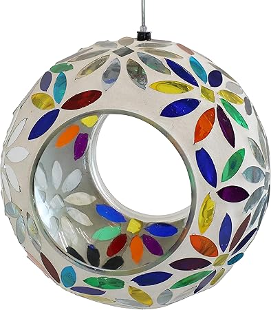 Amazon Com Sunnydaze Outdoor Hanging Fly Through Bird Feeder