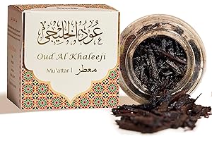 Oud Al Khaleeji Muattar Bakhoor by Dukhni | 1 jar X 40 Grams | Arabic Bakhoor Incense | Aromatic Wood Chips | Deep Oud Blend | Perfect for Prayer Time | Ramadan & Eid Gifts