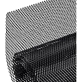 AggAuto Universal 40"x13" Car Grill Mesh - Aluminum Alloy Automotive Grille Insert Bumper Rhombic Hole 3x6mm, One of the Most