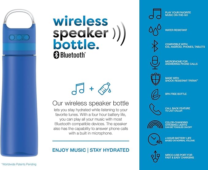 tal wireless speaker bottle
