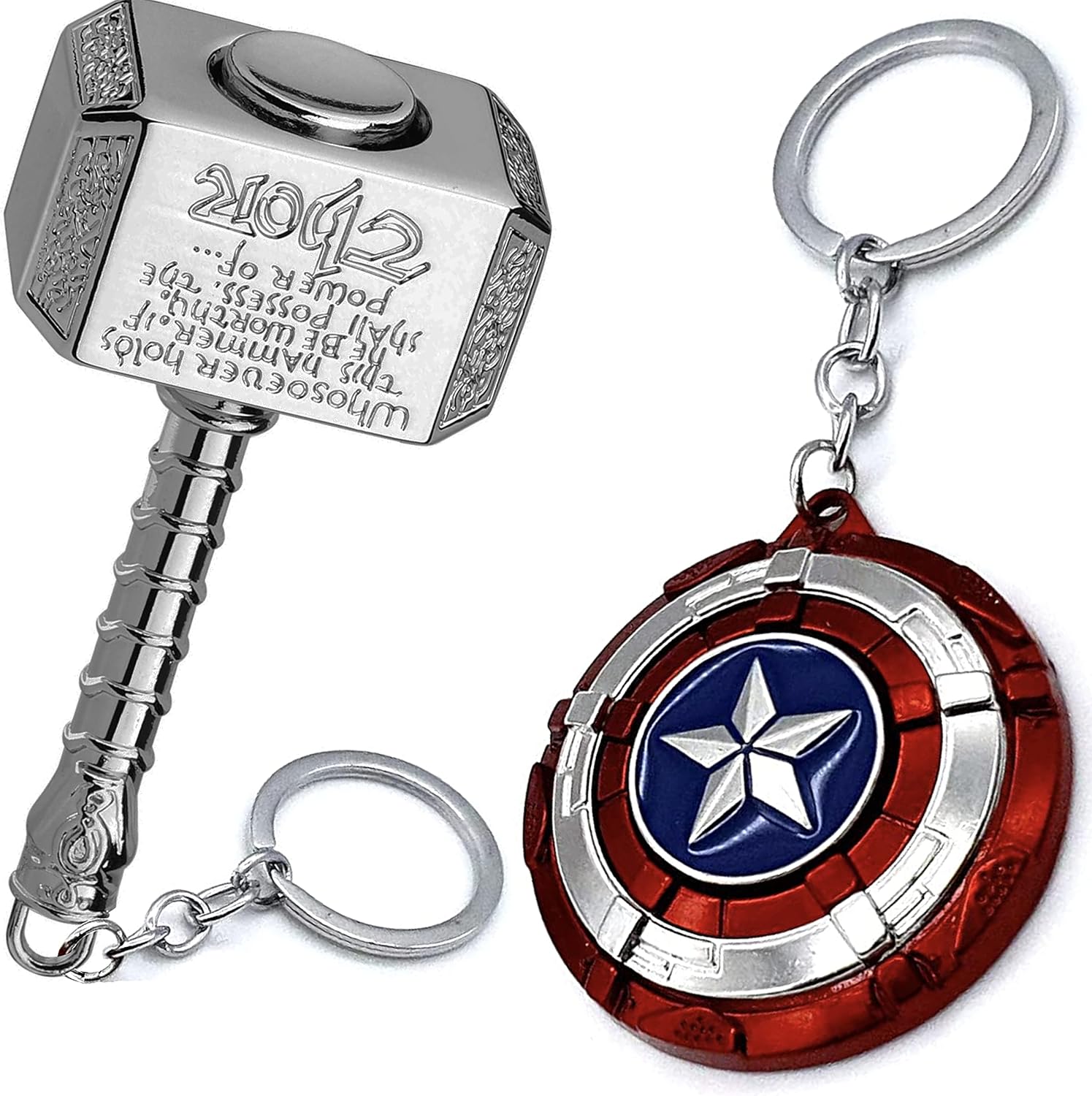 Captain America Keychain, Captain America Spinning Shield