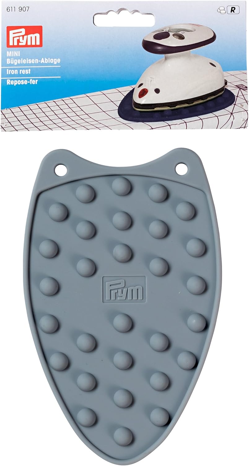 Prym Bügeleisen-Ablage Mini, Silikon, grau, Plastik, 7 x 5 x 3 cm