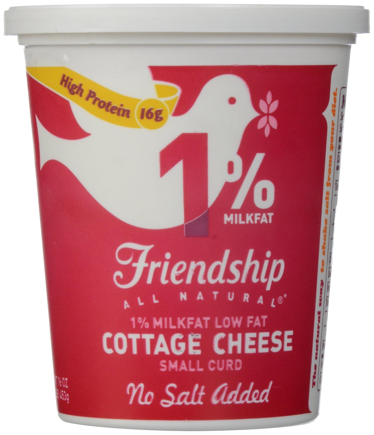 Friendship Dairy Cottage Cheese, No Salt Added, 16 oz