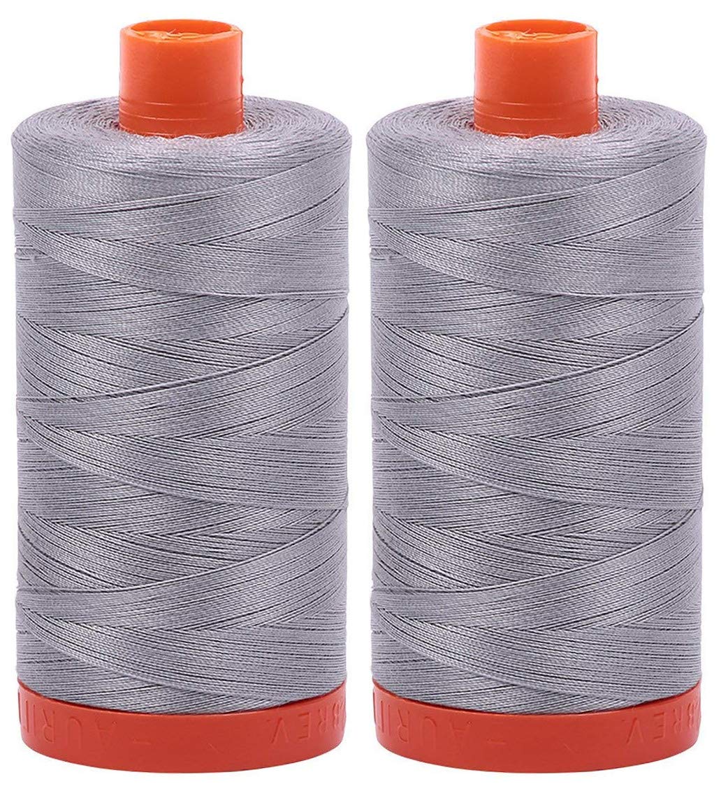 2-Pack - Aurifil 50WT - Mist (2606) Solid - Mako Cotton Thread - 1422 Yards Each ... — image 1