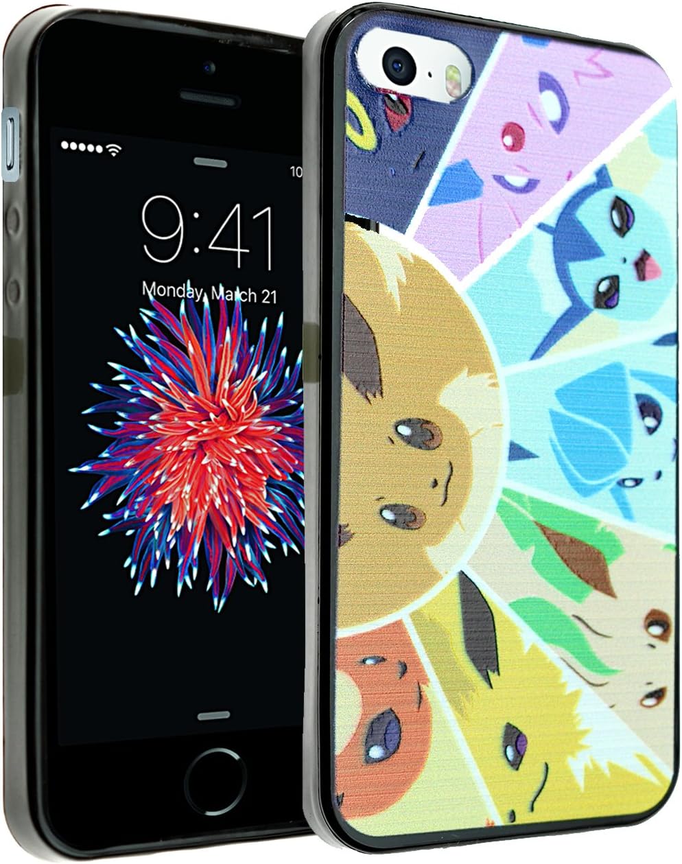 iPhone SE CASEMPIRE Eevee Evolution TPU Case Shock Proof Never Fade Slim Fit Cover for iPhone SE Vaporeon