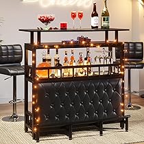 ★ Private Bar Counter Set Amazon.com: Tribesigns Home Bar Unit for Liquor, 44-Inch Bar