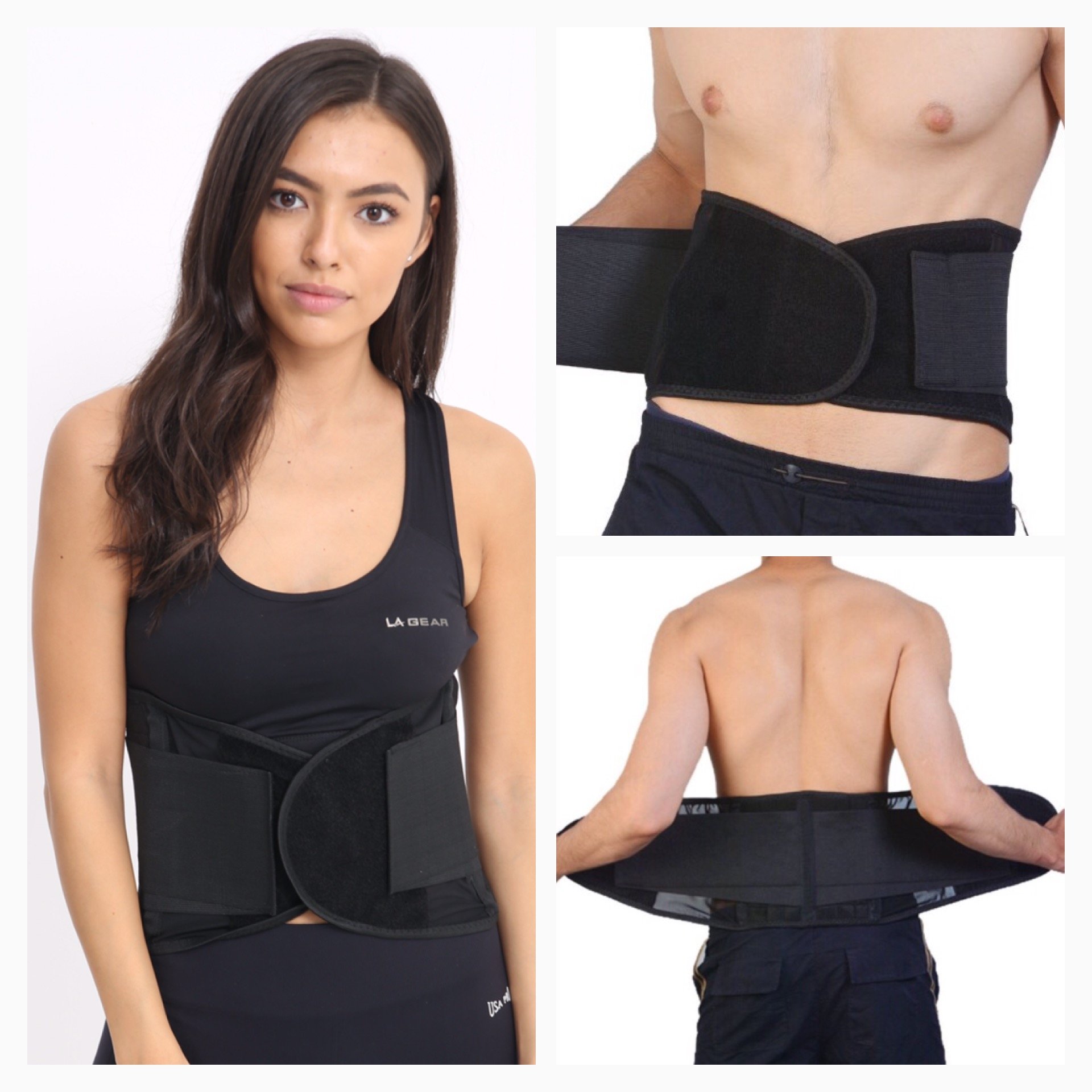 Neoprene 20 Health Magnets Back Waist Lumbar Support PAD Brace Belt - 5X- Large