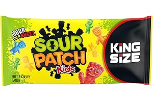 MONDELEZ INTERNATIONAL SOUR PATCH KIDS Soft & Chewy Candy, King Size, 3.4 oz