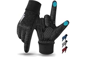 rivmount Lightweight Winter Running Gloves, Touch Screen & Anti-Slip Warm Thermal Glove Liners, Cool Weather Driving Cycling Hiking Biking Walking Sporting for Women Men