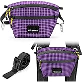 HIKEMAN Hiking Waist Packs Portable for Men Women,Waterproof Crossbody Fanny Pack with Adjustable Strap,Lightweight Chest Belt Bag for Hiking Running Travel Cycling(Purple)