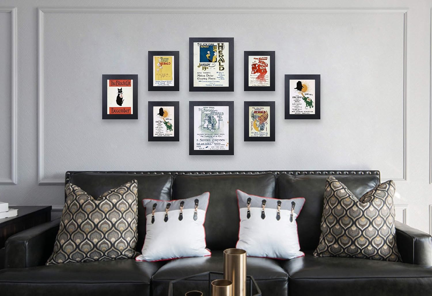8x10 Black Picture Frame, Photo Frames for Wall Tabletop Display, Ready to Hang, Home Decoration -