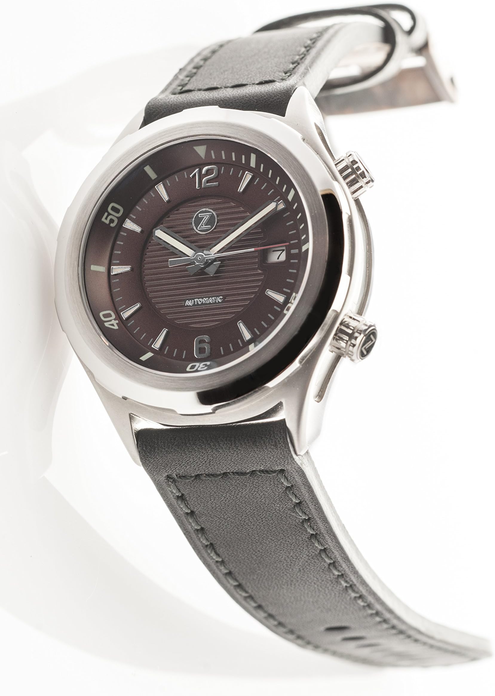 Zelos Watches Men's Helmsman Brown 42mm