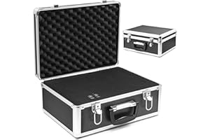 Astromania 2 Inch Telescope Carry Case, Customizable Pre-Diced Foam, Aluminum Alloy Sturdy Build for 2 Inch Eyepiece, Filter,