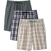 DAVID ARCHY Mens Pajama Pants Soft Cotton Plaid Sleepwear, Comfy Lounge Woven Pajamas Bottoms PJ Pant for Men, 3 pack