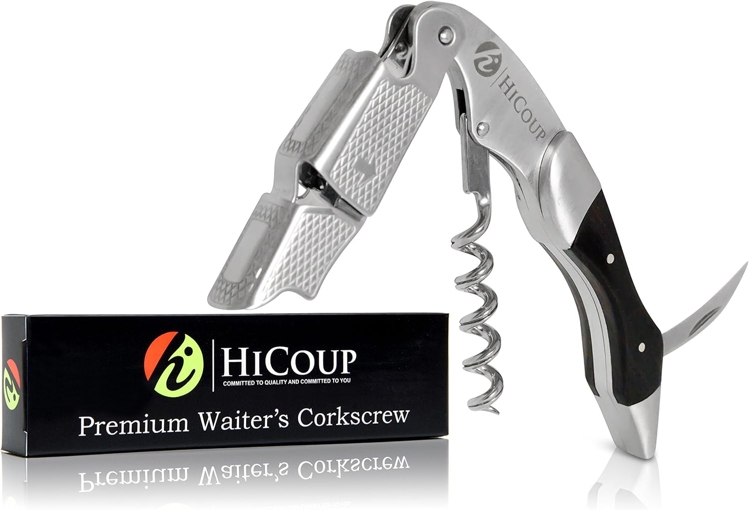Waiters Corkscrew by HiCoup Professional Stainless Steel