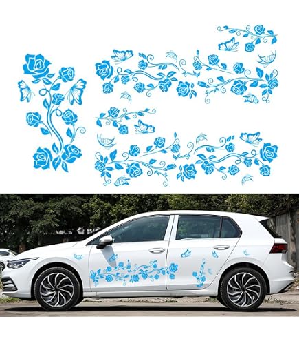 13 autocollants stickers pour la voiture hippie fleurs fleur power été parfait pour VW Bulli California