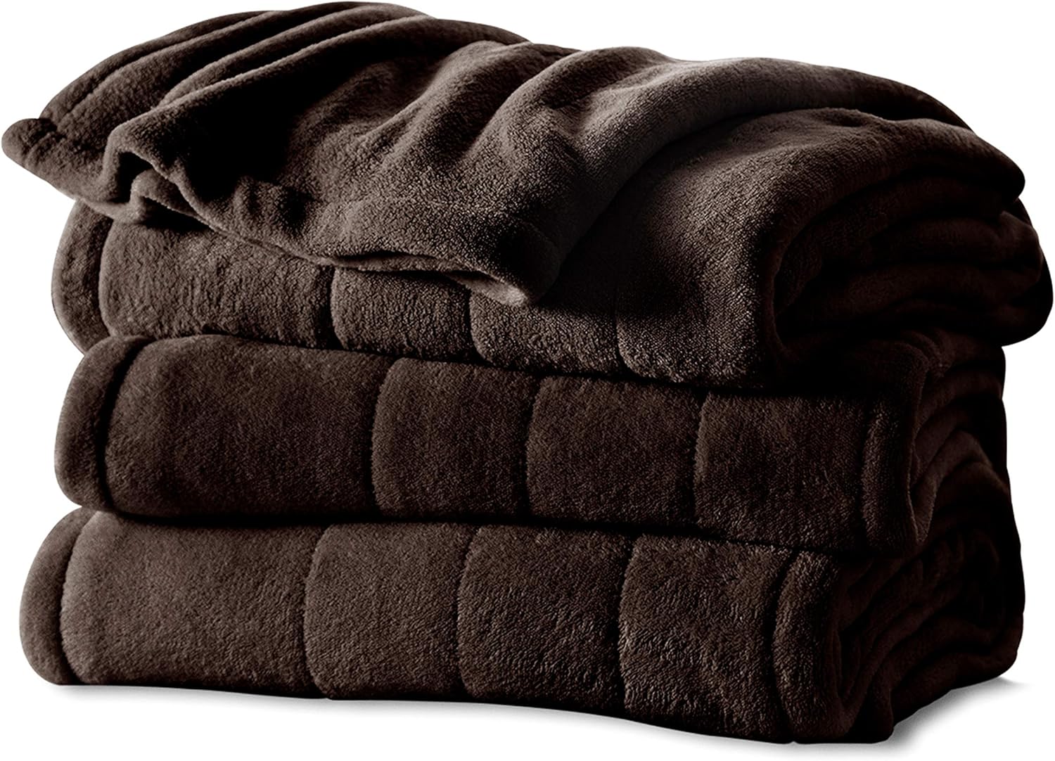 Sunbeam Heated Blanket | LoftTec, 10 Heat Settings, Walnut, Twin - BRL9STS-R470-16A44